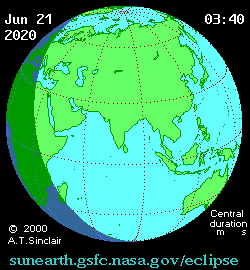 Солнечное затмение 21-06-2020 16:41:15 в Владивостоке