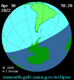 Солнечное затмение 30-04-2022 23:42:36 в Рязане
