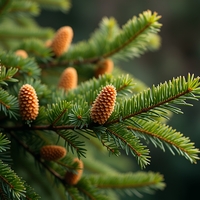 Еловые шишки