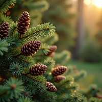 Еловые шишки