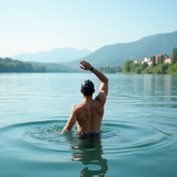 Переплыть реку