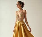 Платье золотое