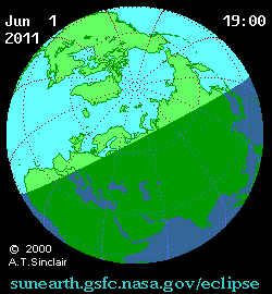 Солнечное затмение 02-06-2011 00:17:18 в Минске