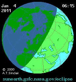 Солнечное затмение 04.01.2011 14:51:42 в Астане