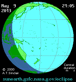 Солнечное затмение 10.05.2013 04:26:20 в Краснодаре