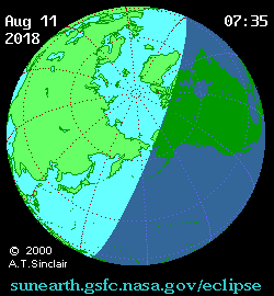 Солнечное затмение 11.08.2018 16:47:28 в Красноярске