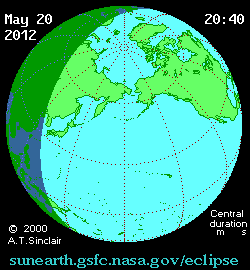 Солнечное затмение 21.05.2012 03:53:54 в Краснодаре