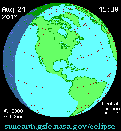 Солнечное затмение 22.08.2017 00:26:40 в Астане
