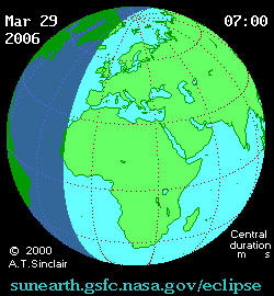 Солнечное затмение 29.03.2006 16:12:23 в Астане