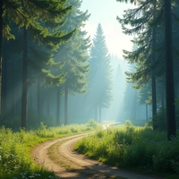 Лес