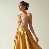 Платье золотое